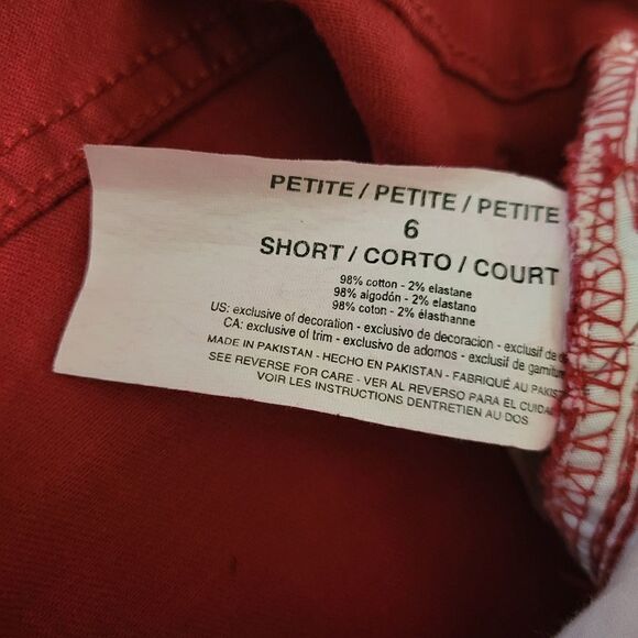 Bandolino Women's Mandie Signature Fit Mid Rise Straight Jean Apple Spice Red - Picture 13 of 16